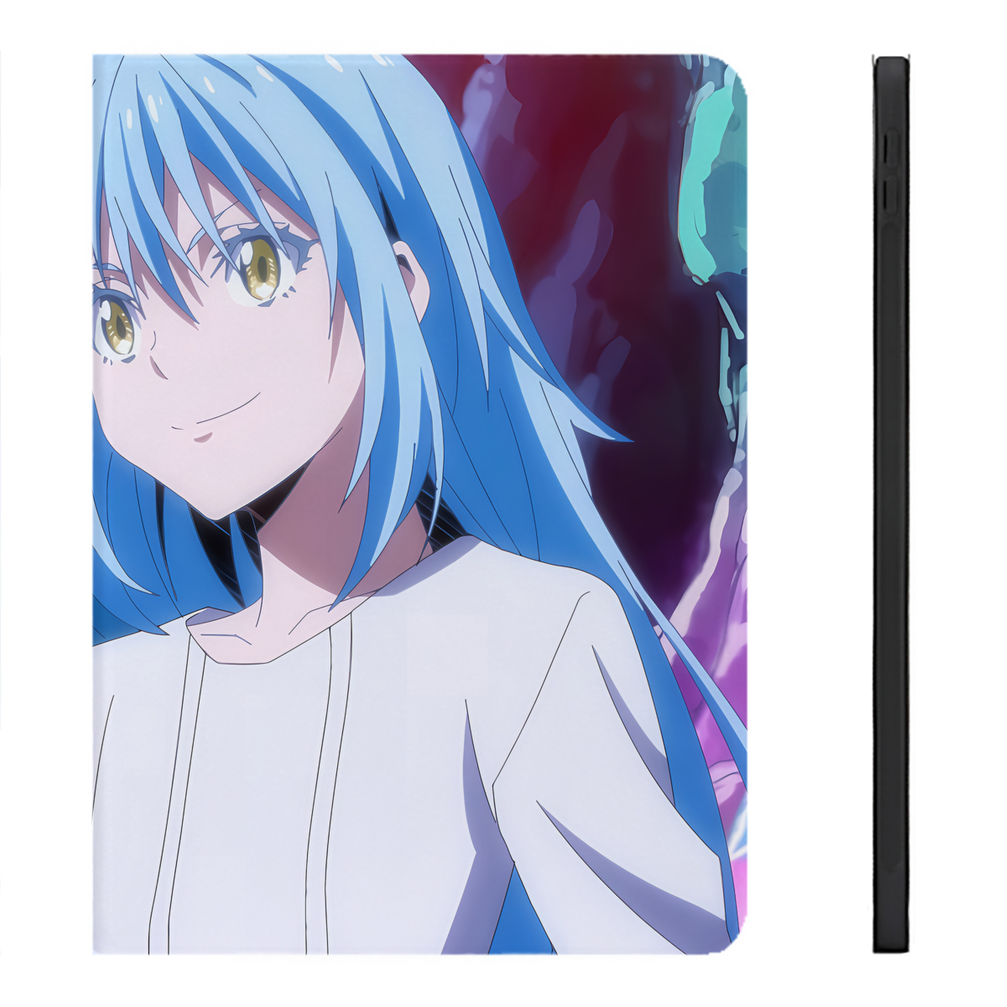 （画像用） 転スラ Regarding Reincarnated to Slime IPadケース ペンホルダー付き ブックスタイルデザイン